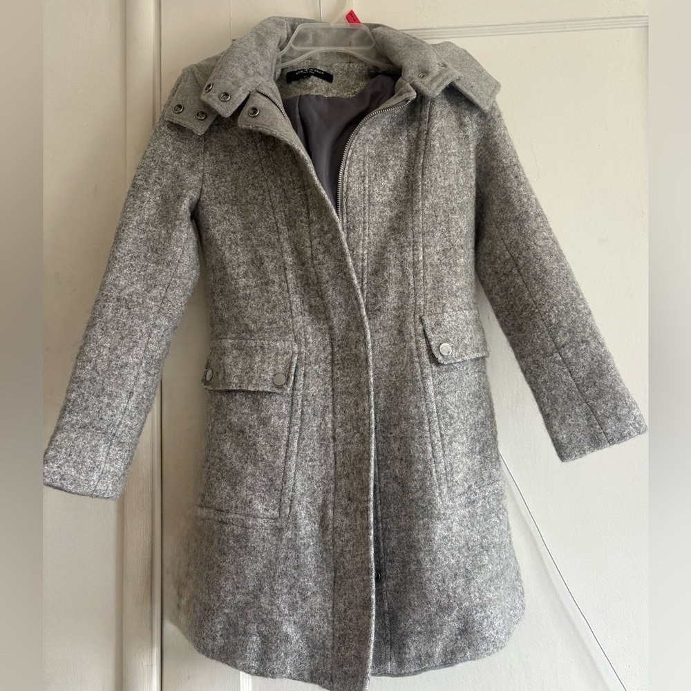 Kenneth Cole Women's Light Gray Trench Coat